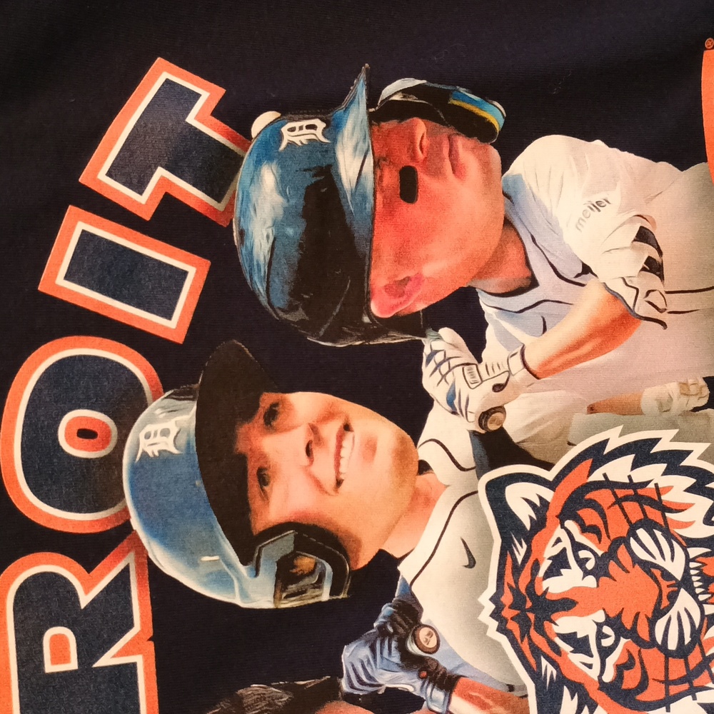 NWT Mens Large MLB Detroit Tigers Navy Graphic Tshirt - Picture 4 of 9